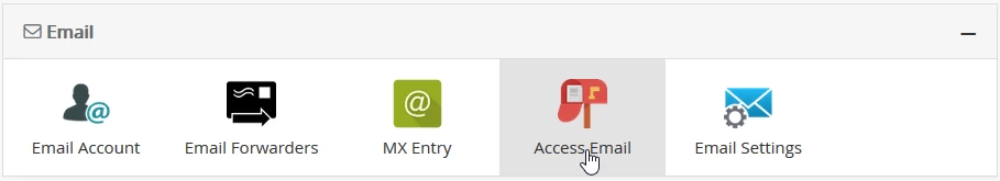Access Email panou Webuzo