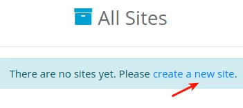 Creare Site Nou