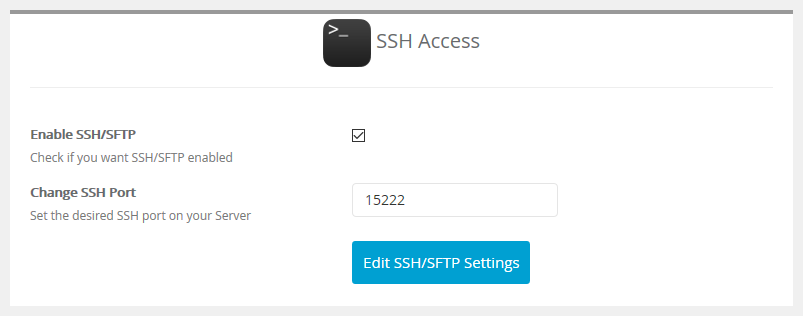 Activare acces SSH