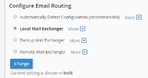Email Routing cPanel SpamExperts