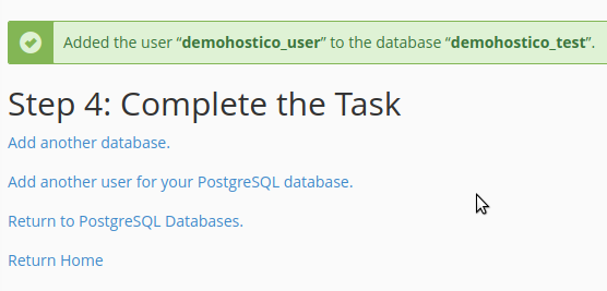 database wizard posgreensql